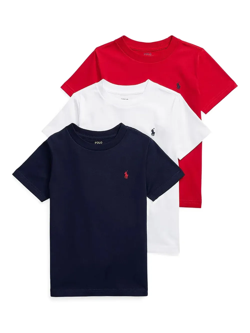 

Комплект из трех футболок POLO RALPH LAUREN KIDS, синий