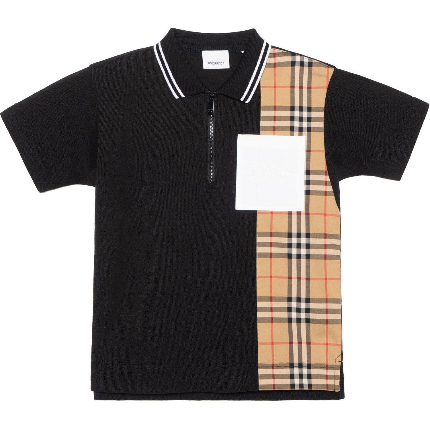 

Детская рубашка-поло Burberry, цвет Black