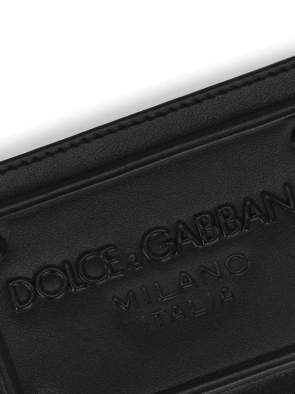 Картхолдер с тисненым логотипом DG DOLCE & GABBANA, черный — фото 3