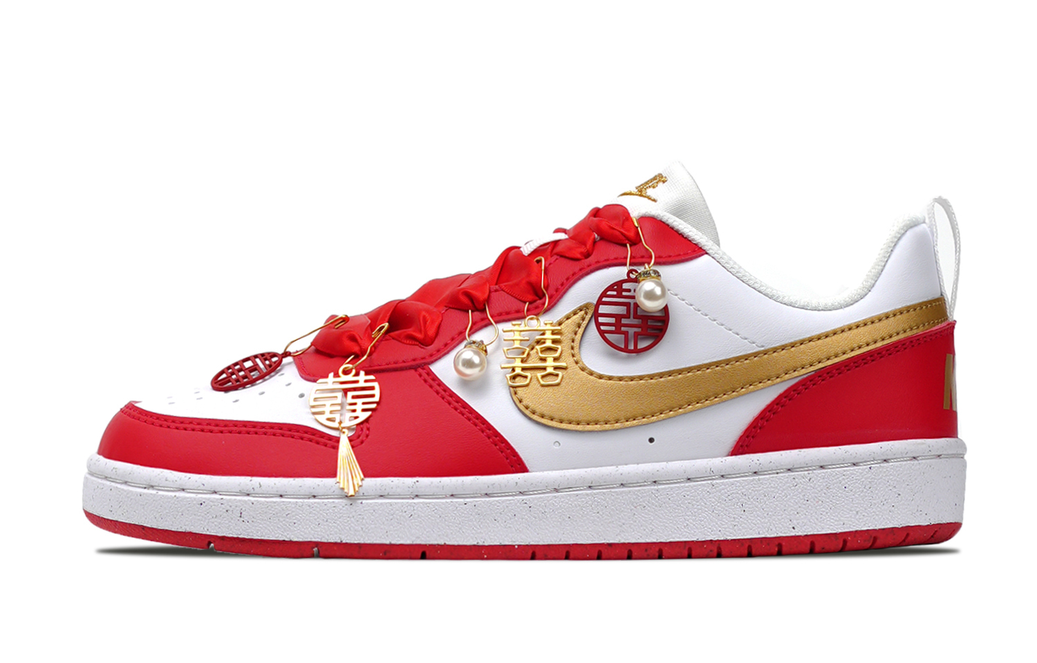 

Nike Court Borough Heart To Heart устойчивые к истиранию низкие кроссовки для скейтбординга Red Unisex