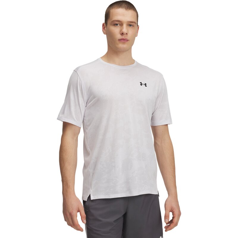 

Shirt ua tech vent jcqrd ss Under Armour, серый