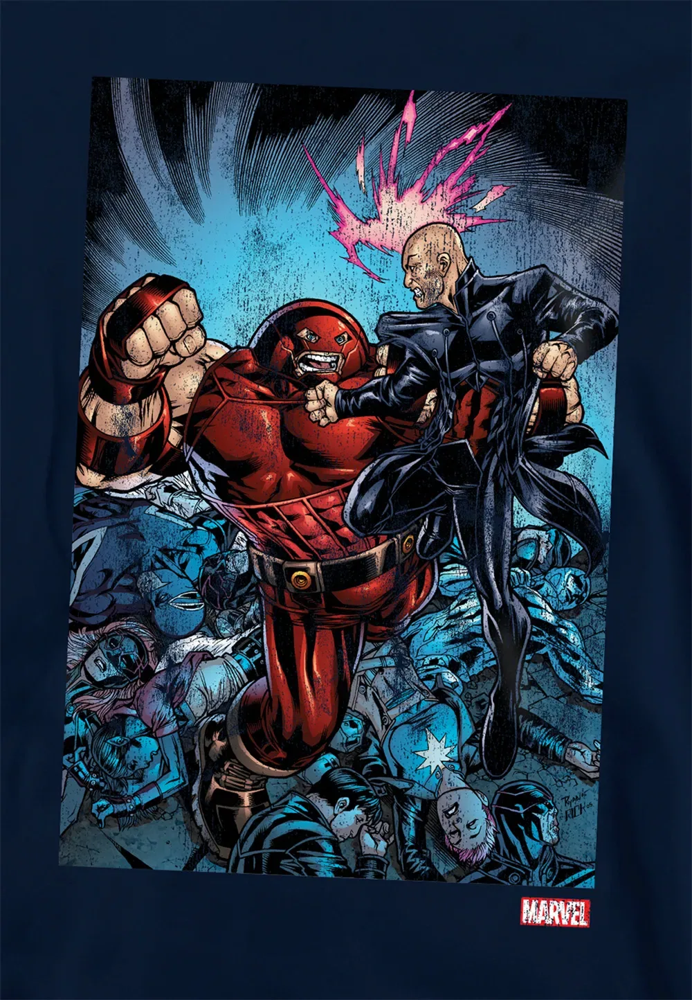 Детская худи Marvel X-Men Juggernaught, темно-синий, темно-синий — фото 2