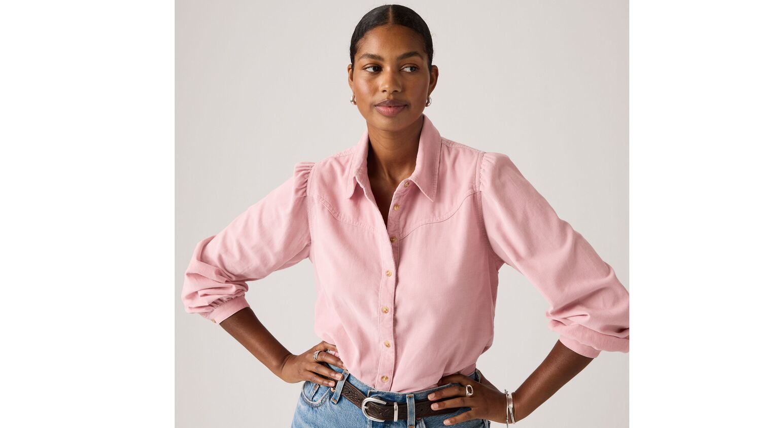 

Рубашка вельвета Journey в стиле вестерн Levi's, Zephyr - Red