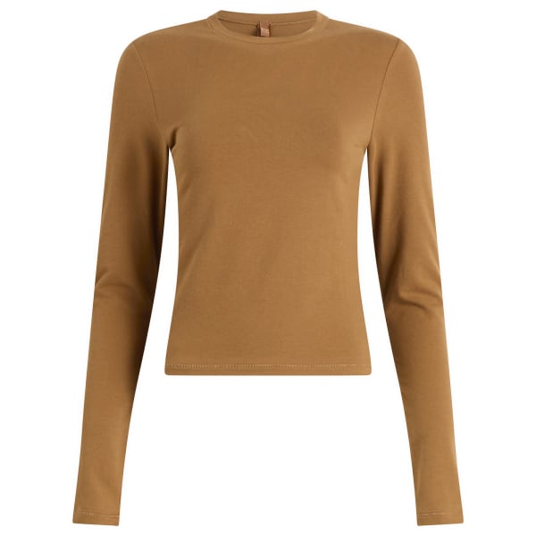 

Топ с длинными рукавами из хлопкового трикотажа Skims, Chai