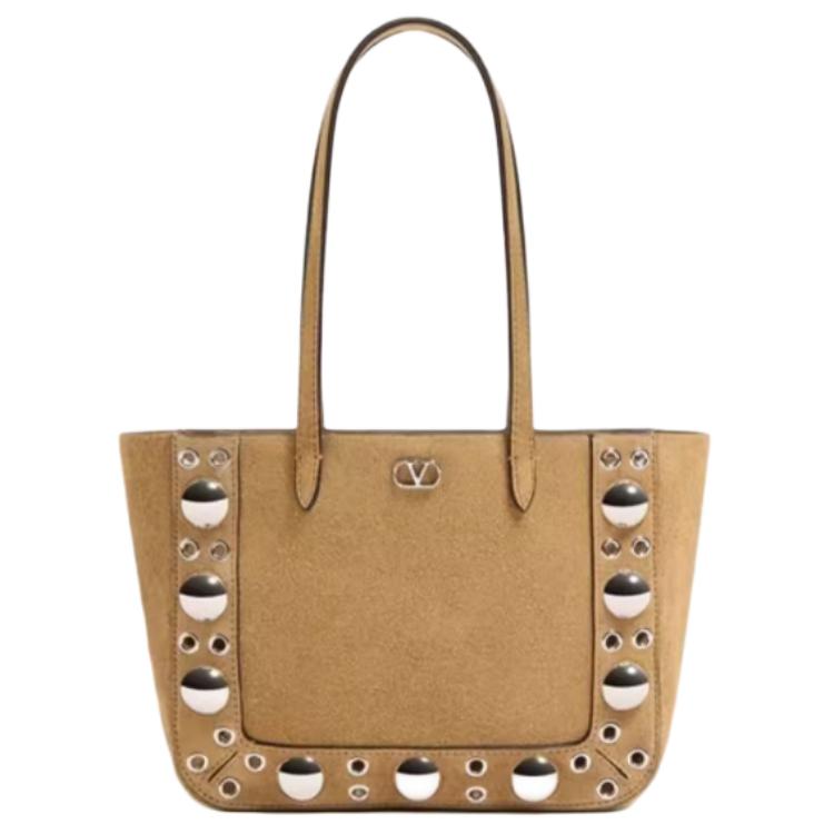 

Valentino Женская мини-сумка из замши теплого коричневого цвета