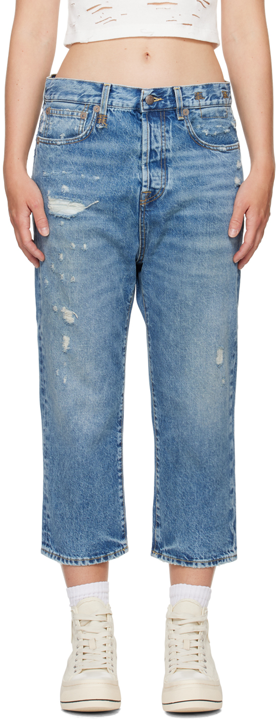 

Синие джинсы Tailored Drop R13, Bain