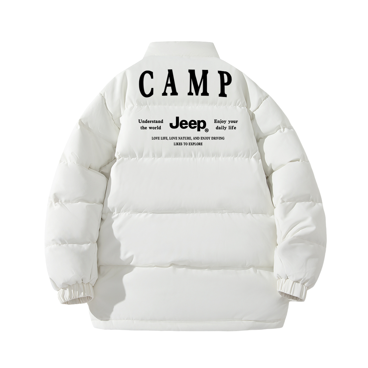 

Детская утепленная куртка с воротником стойкой Jeep, белый