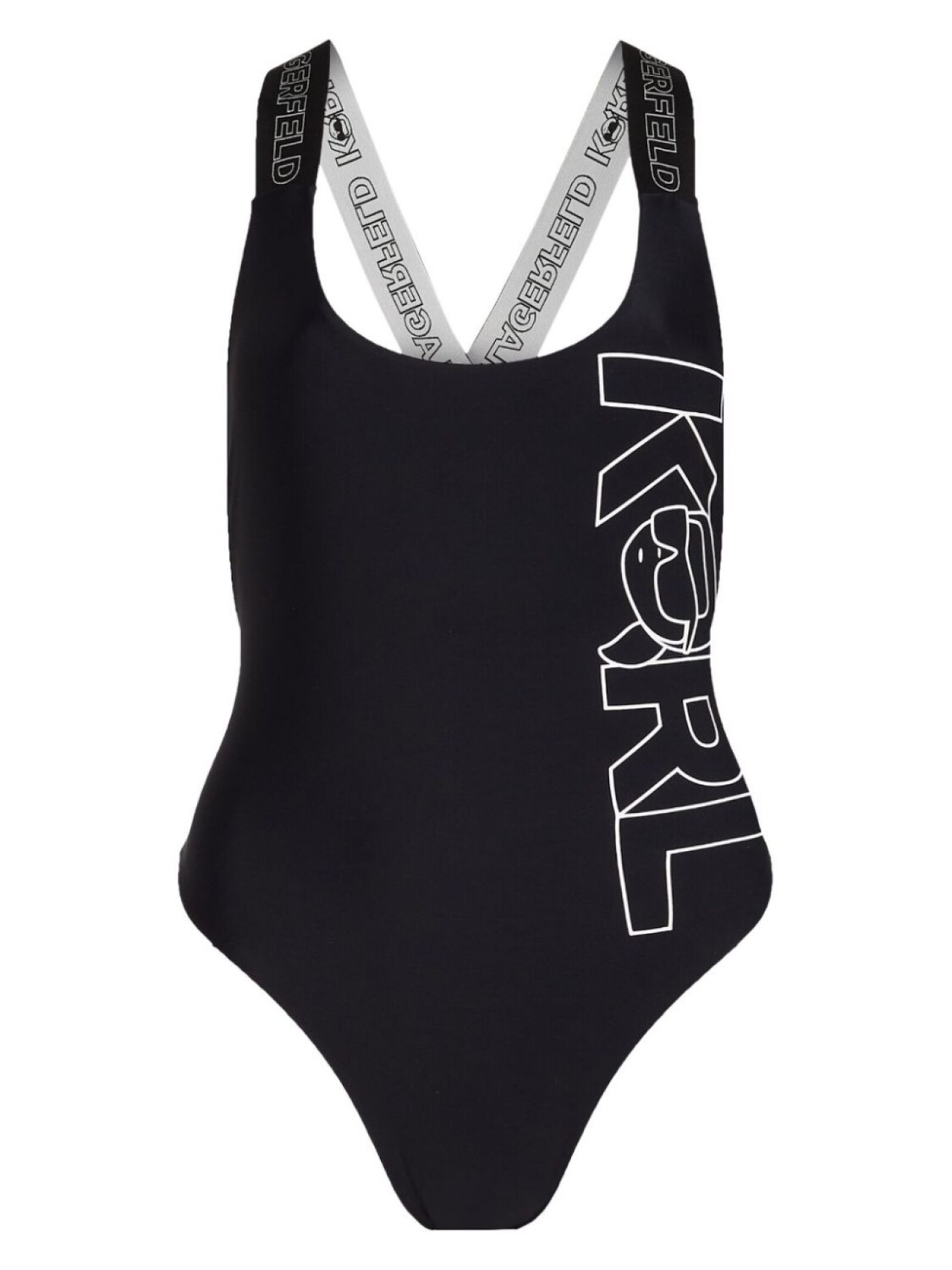 

Karl Lagerfeld купальник Ikonik с логотипом, черный