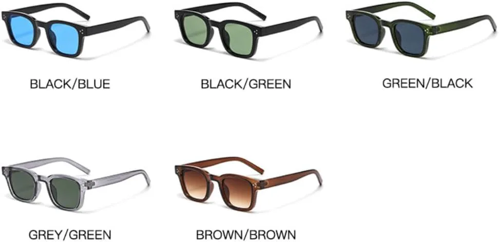 

Солнцезащитные очки с защитой UV400 | Панк-заклёпки, цветные линзы | для женщин и мужчин, для занятий спортом на открытом воздухе и вождения DSVIGF, Black-blue