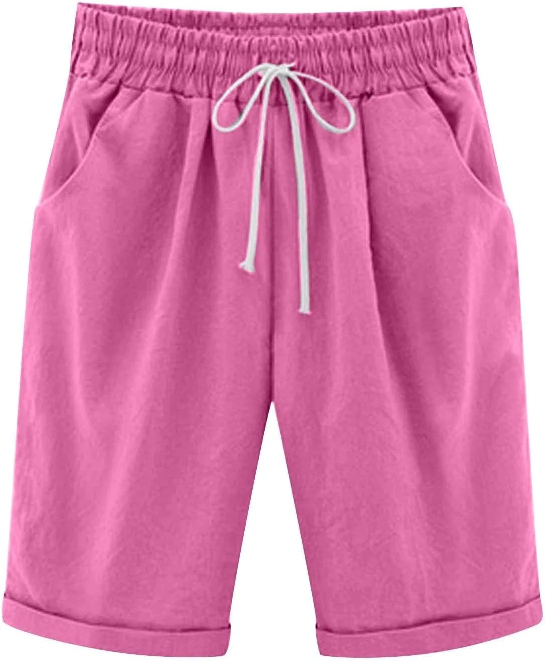 Шорты женские с завязкой на талии NATHGAM, Hot Pink