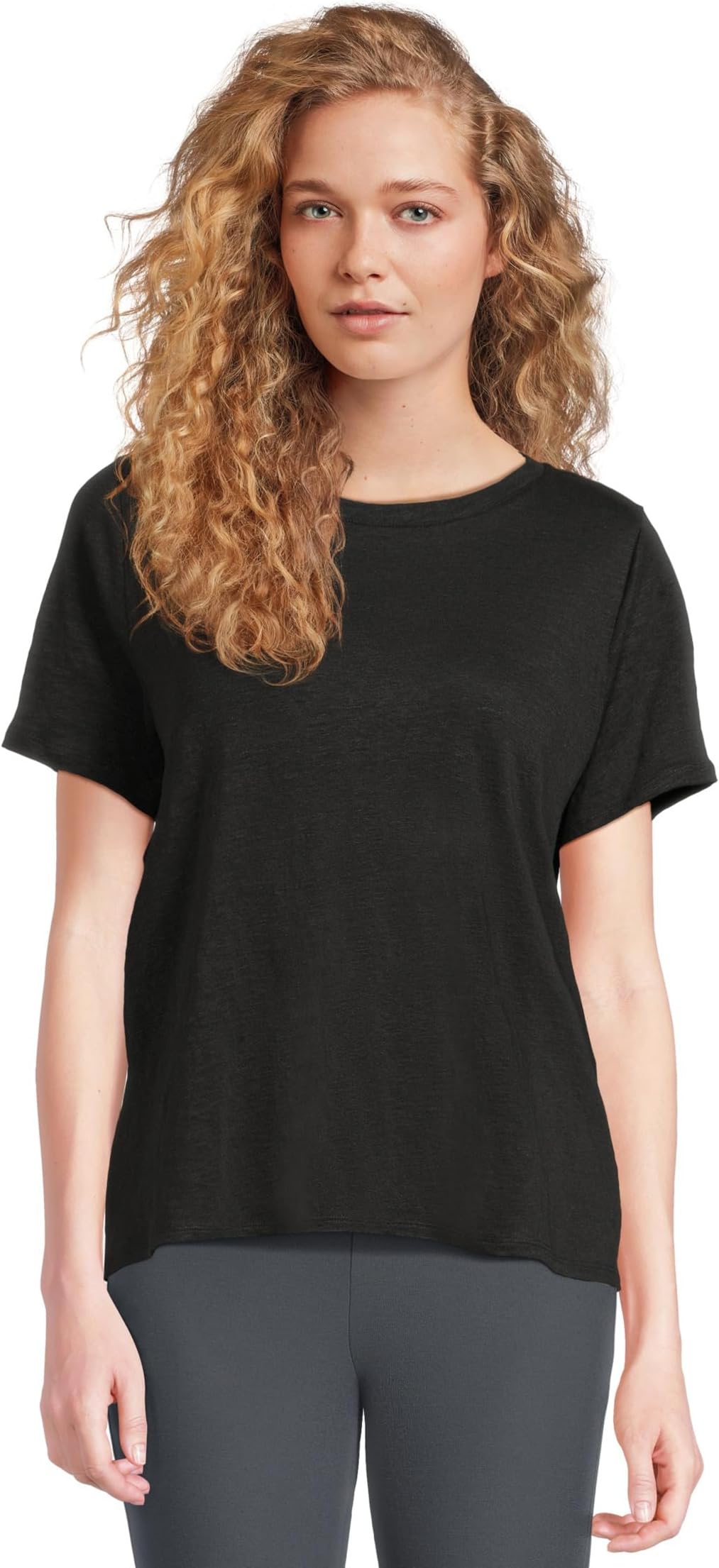 

Футболка Eileen Fisher Crew Neck Short Sleeve Tee, черный