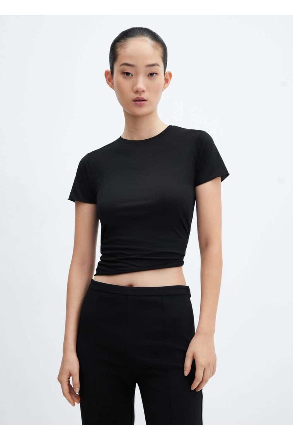 

Футболка с коротким рукавом Mango, черный