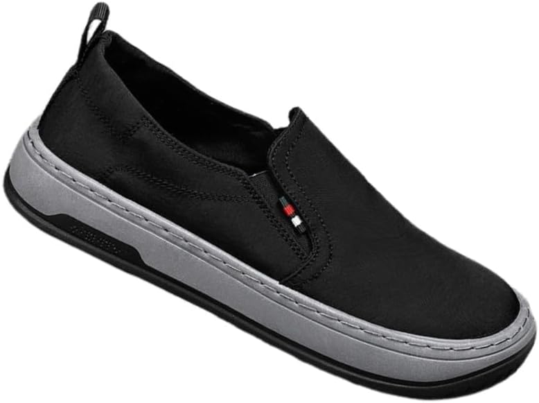 

Мужские повседневные кроссовки - цельный дизайн, легко надевать и снимать, модные и удобные, подходят для поездок на работу, активного отдыха на улице и ежедневного использования Clolinde, черный