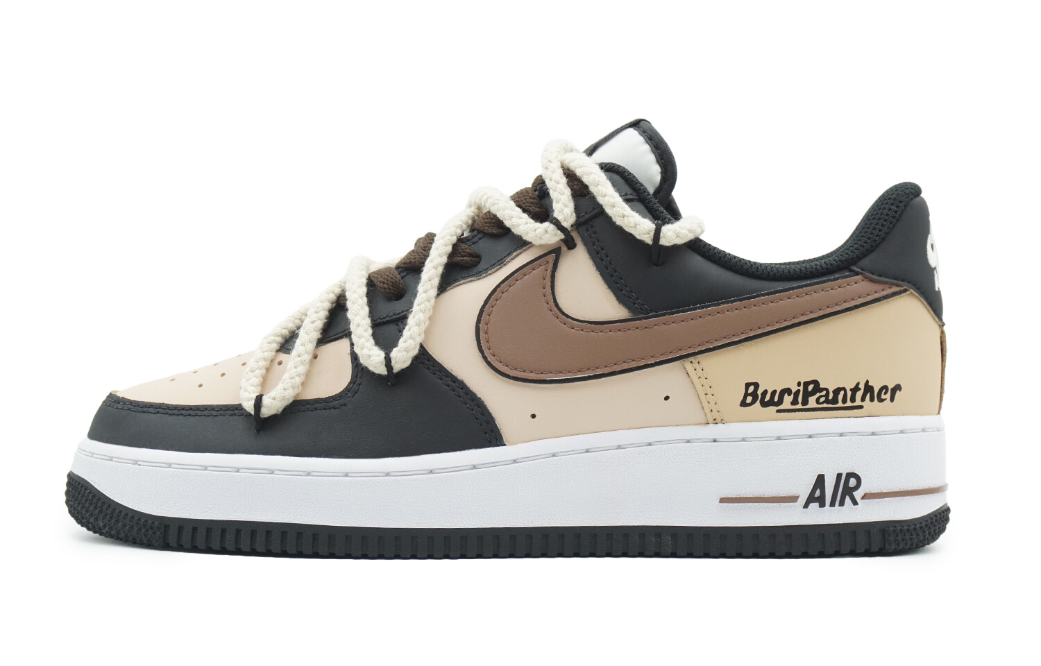 

Кроссовки Nike Air Force 1 Skateboarding Shoes Unisex Low-top Yellow/black, цвет Skin