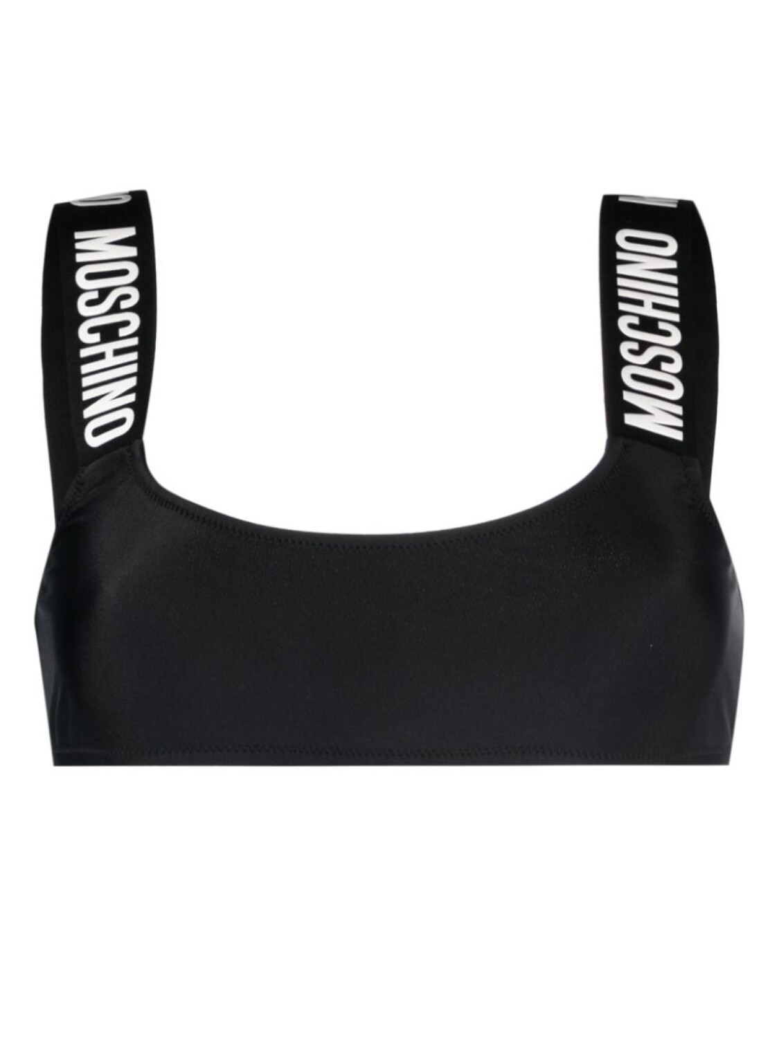 

Moschino топ бикини с логотипом, черный