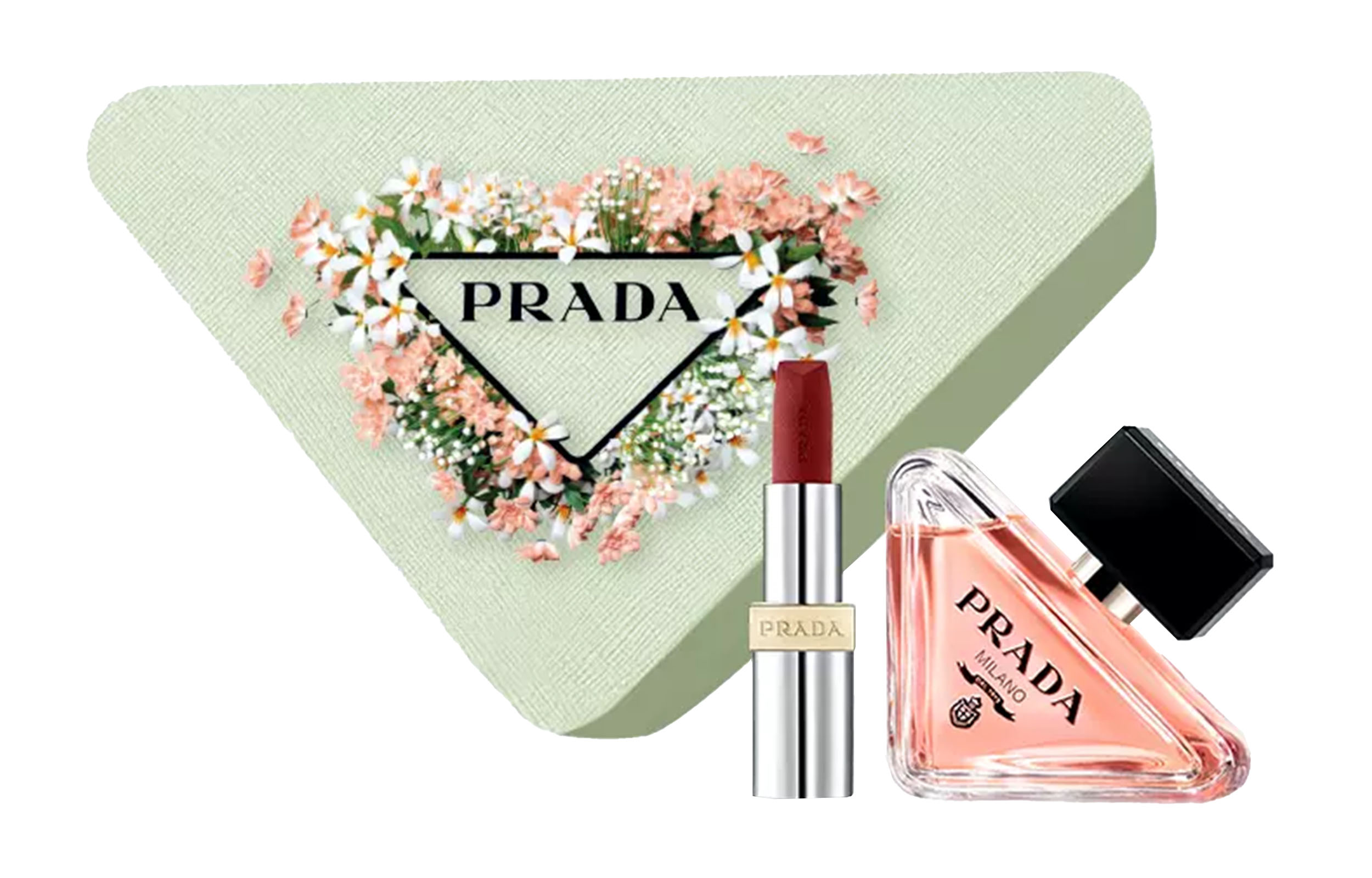 Набор парфюма Heart's Flower: туалетная вода Bitter Orange Amber 50 мл + бальзам для губ 3,8 г PRADA — фото 4