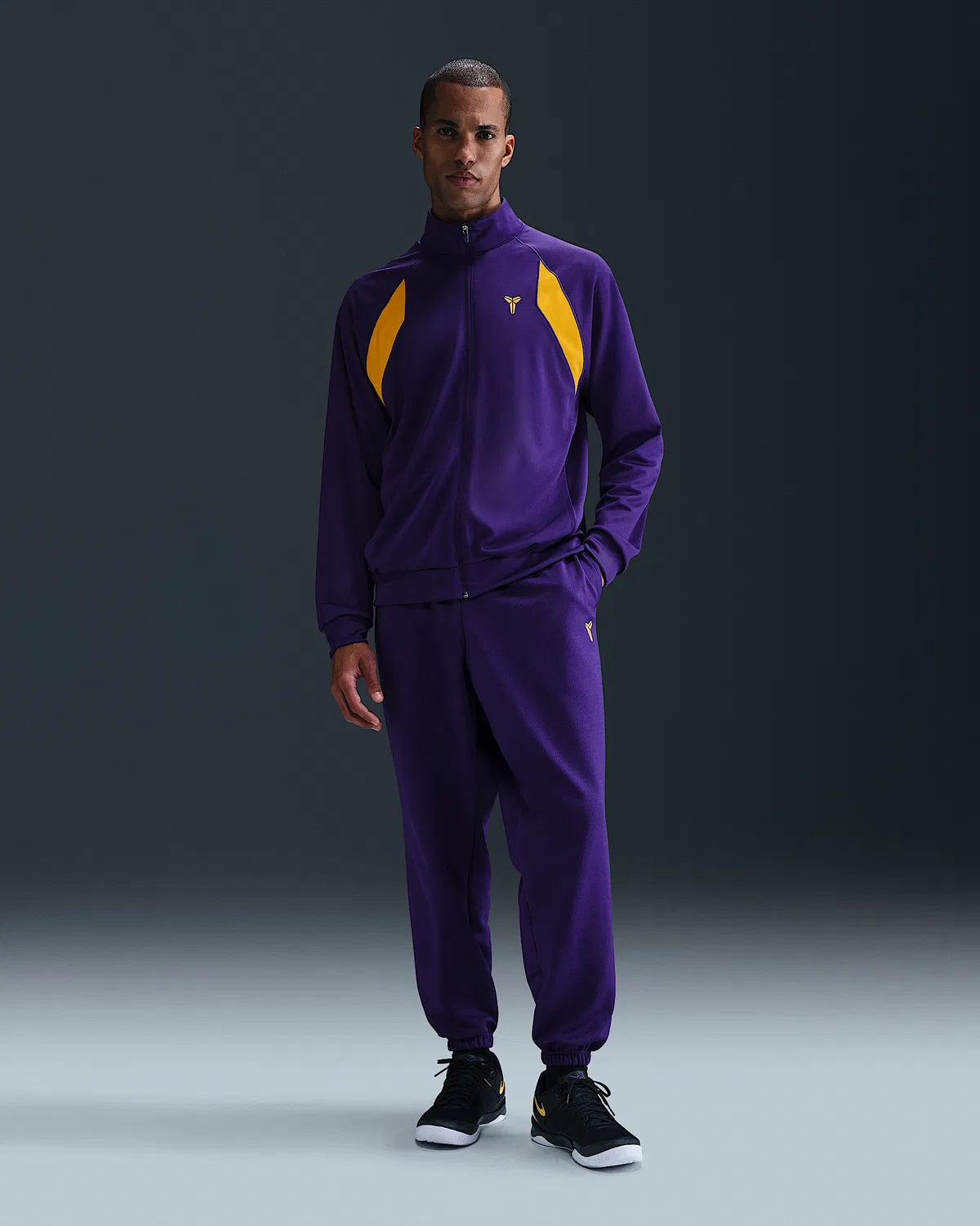Термоштаны для баскетбола Therma-FIT Kobe, Court Purple/University Gold/University Gold