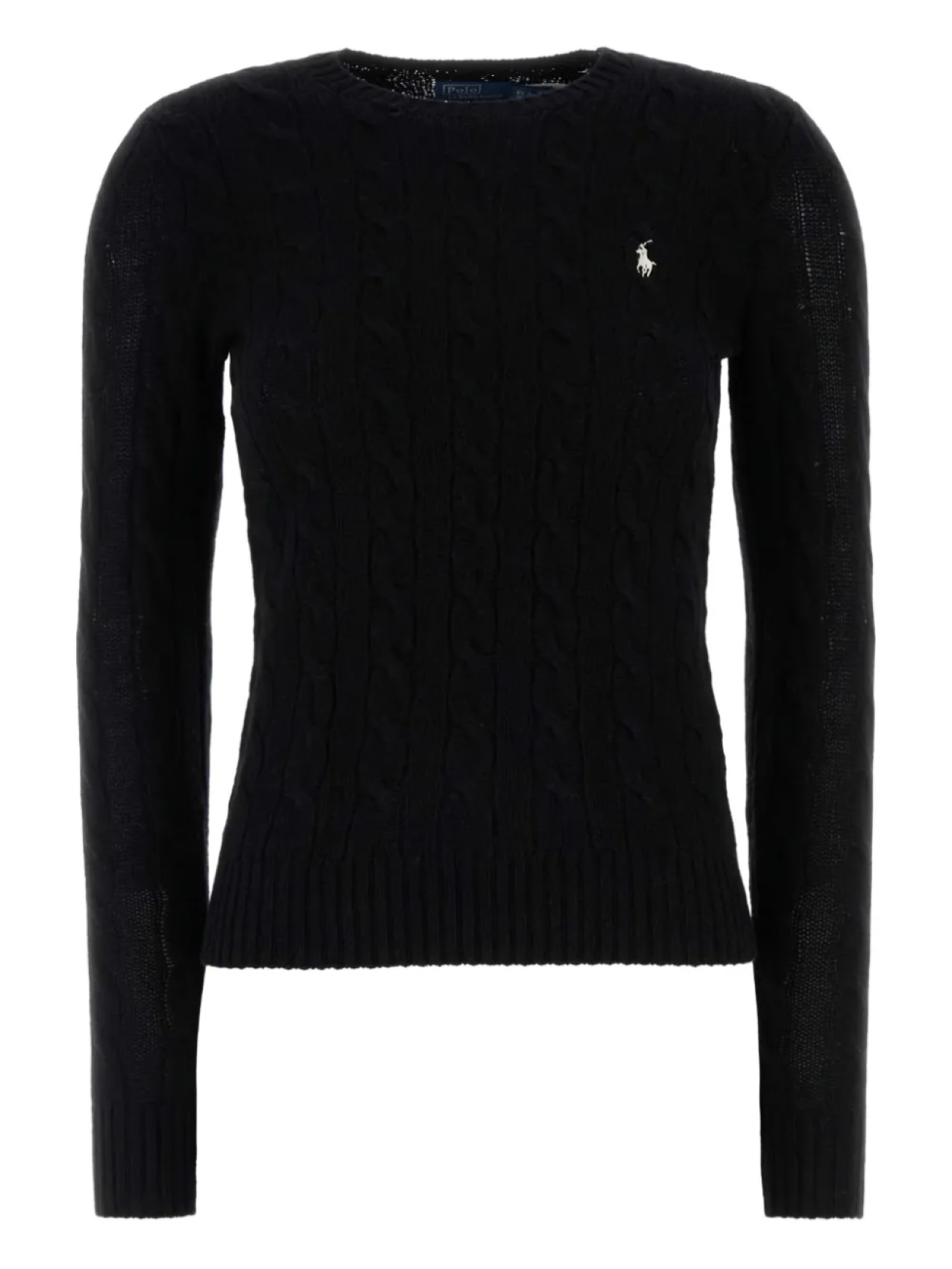 

Джемпер Polo Ralph Lauren с косичной вязкой, черный