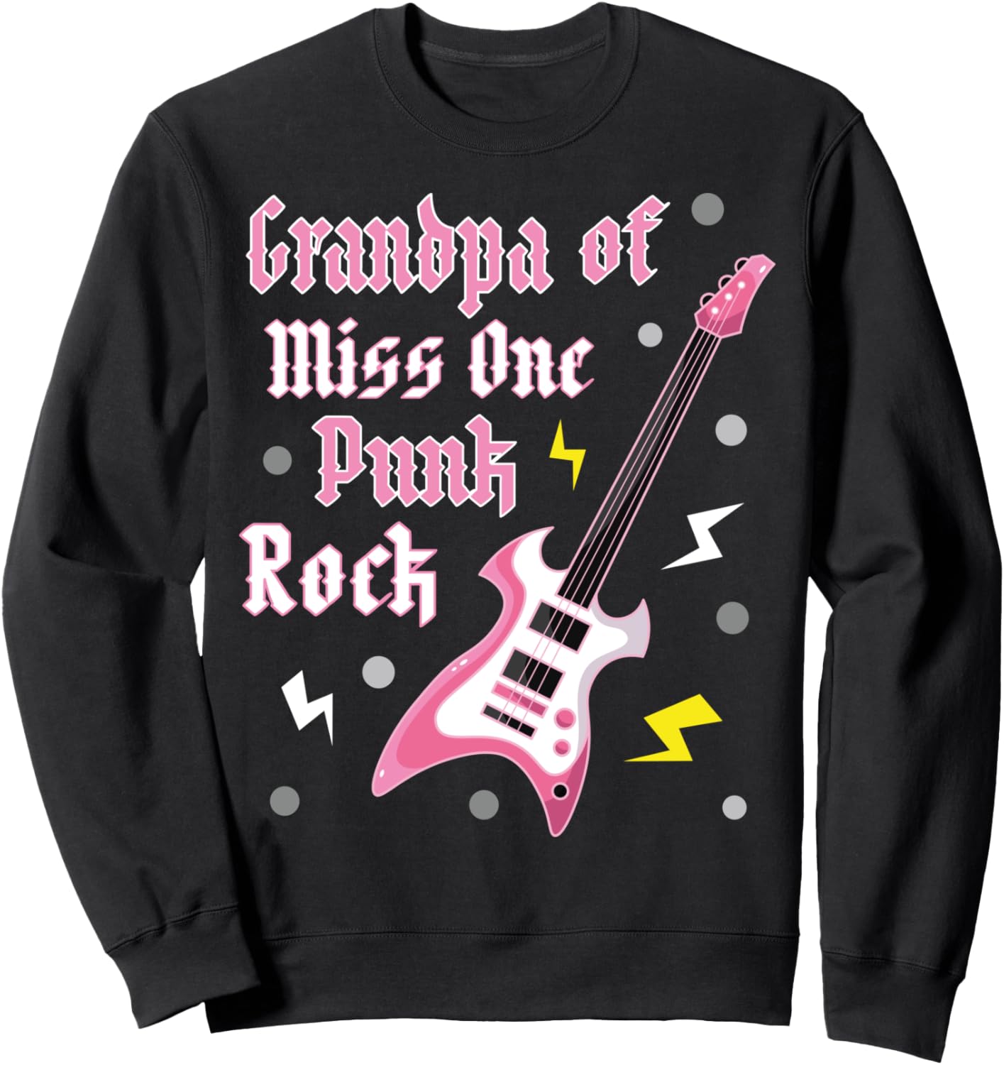 

Наряд на первый день рождения в стиле панк-рок, розовый пастельный, толстовка с принтом Дедушка, мисс Один Family Look 1 Year Old Music Girl Decoration Gifts