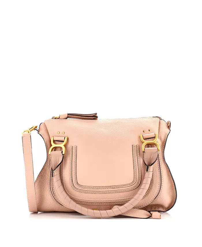 

Кожаная сумка Marcie среднего размера Pre-Owned Chloe, розовый
