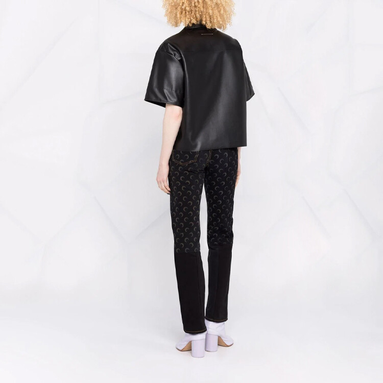 

Рубашка женская Mm6 Maison Margiela короткая, черный