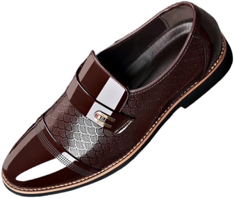 

Мужские кожаные туфли в стиле бизнес-кэжуал - формальные оксфорды - подходят для свадеб и бальных мероприятий Clolinde, коричневый