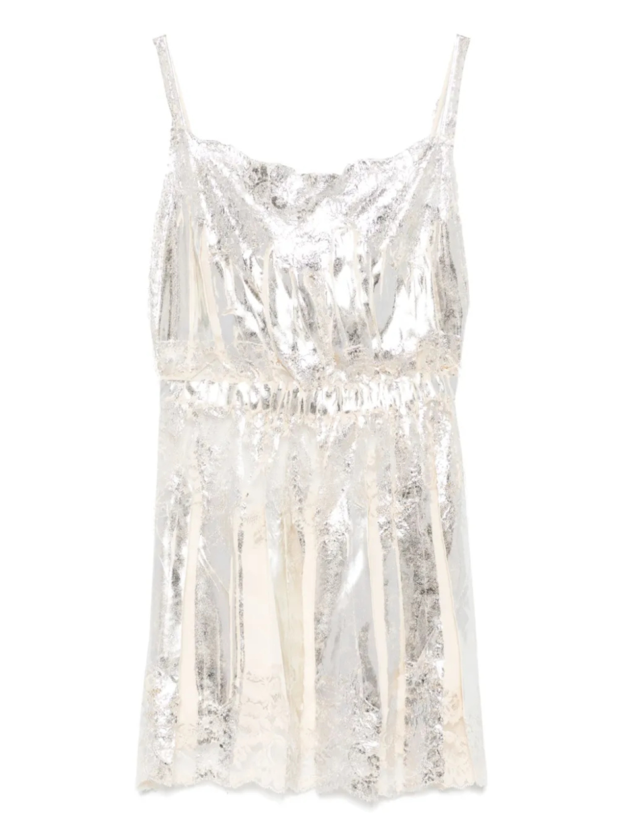 

Топ Rabanne metallic-finish top, нейтральный