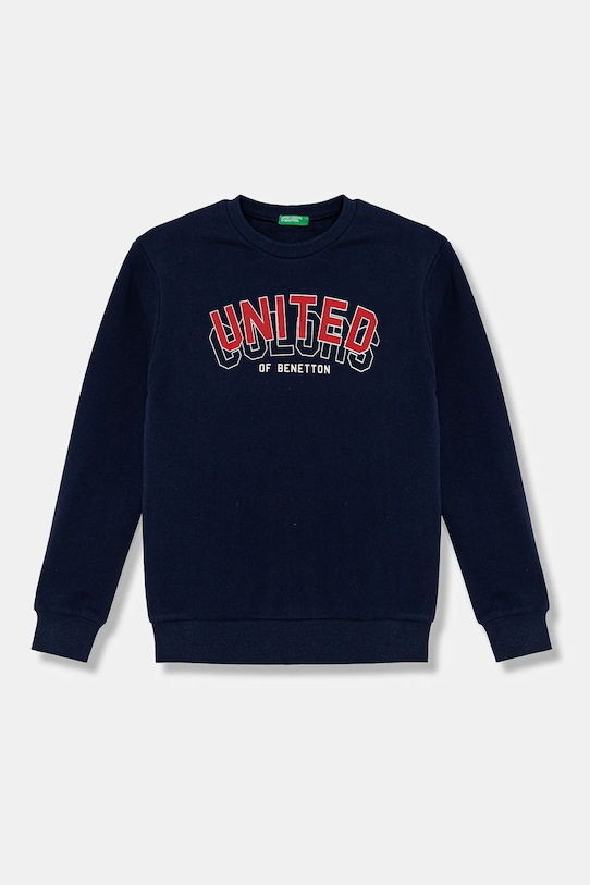 

Детская хлопковая толстовка United Colors Of Benetton, темно-синий