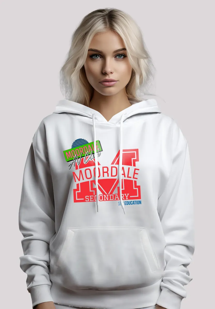 

Толстовка F4NT4STIC "Половое воспитание Moordale M Collage Netflix TV Series", премиум качество, белый