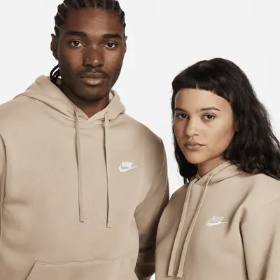 Худи Nike Sportswear Club Fleece Pullover Hoodie, цвет Khaki/Khaki/White — фото 4
