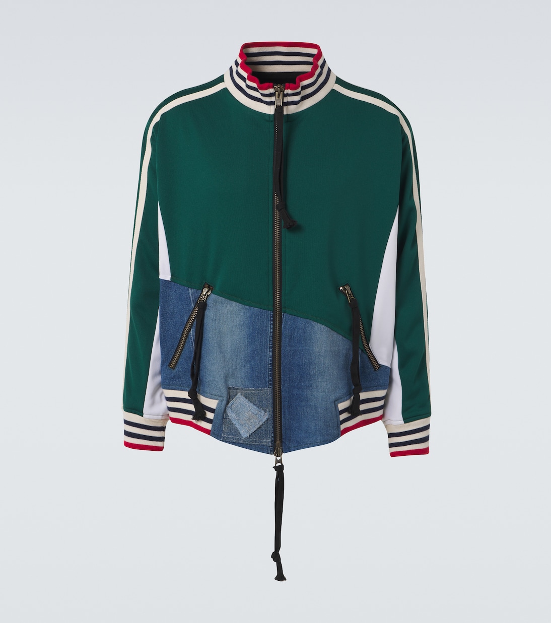 

Джинсовая спортивная куртка Greg Lauren, зеленый