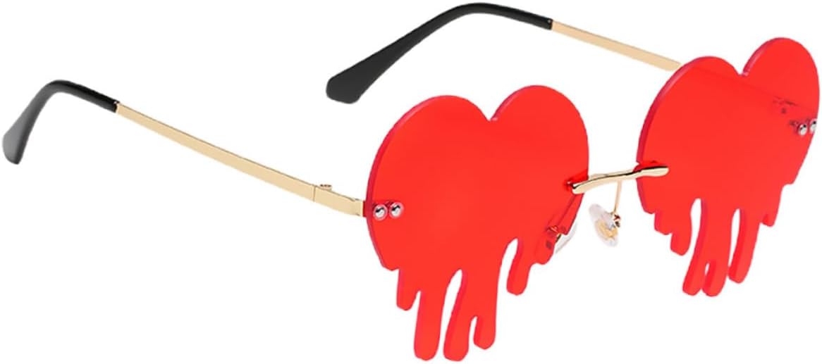 

Солнцезащитные очки LIFKOME в форме сердца, 1 пара, стильный дизайн без оправы, идеально подходят для вечеринок, фестивалей и повседневной носки. Легкий аксессуар для пляжа, путешествий и активного отдыха на природе, red
