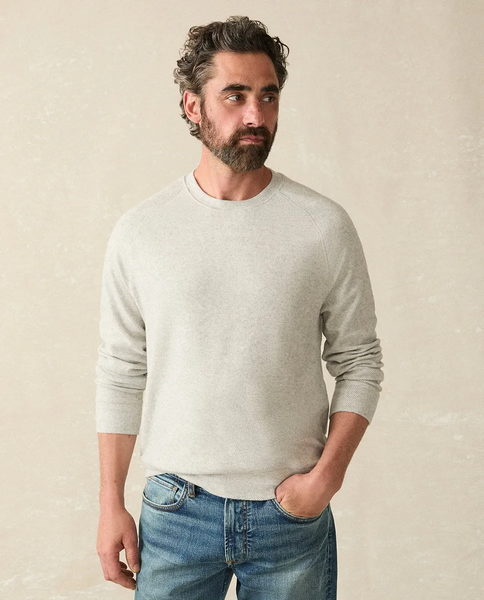 

Мужская толстовка без капюшона Faherty, светло-серый