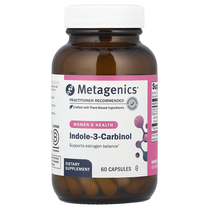 

Metagenics, Women's Health, индол-3-карбинол, 60 капсул
