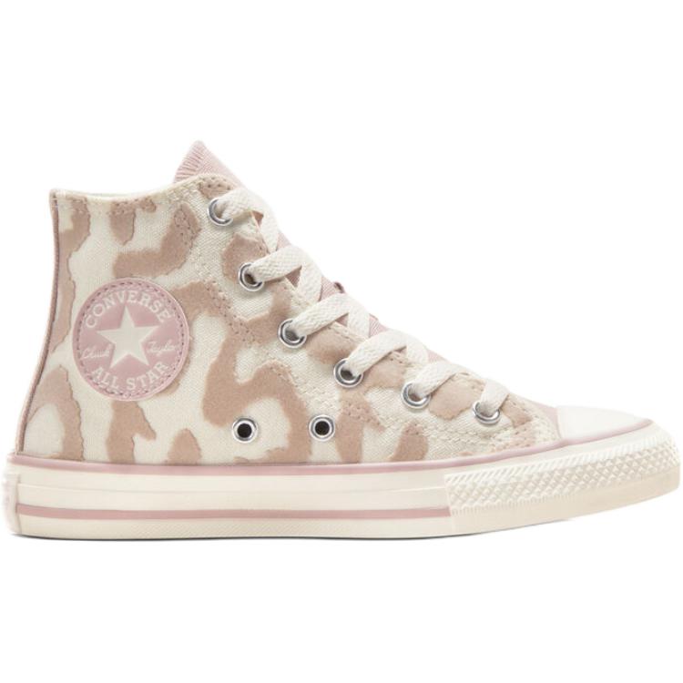Chuck Taylor All Star Высокие Детские Кроссовки из Холста Бежево-Розовые для Детей 3-7 лет Converse, Бежевый/Розовый — фото 2