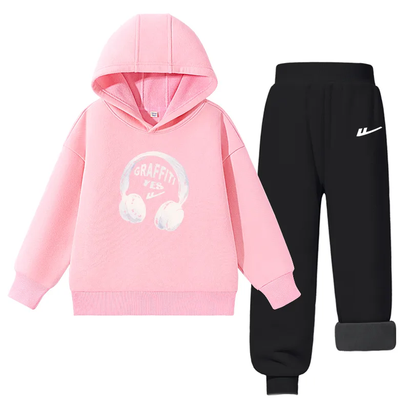 Детская повседневная худи для спорта WARRIOR, Pink/H Headphones-Black/H White Logo K