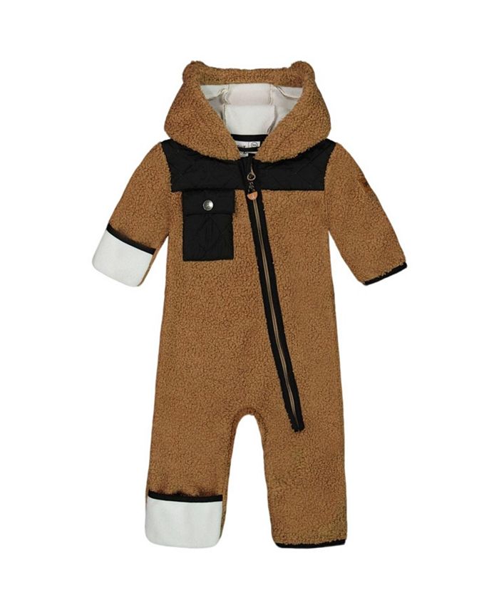 

Унисекс комбинезон из шерпы для межсезонья - Baby Deux par Deux, коричневый