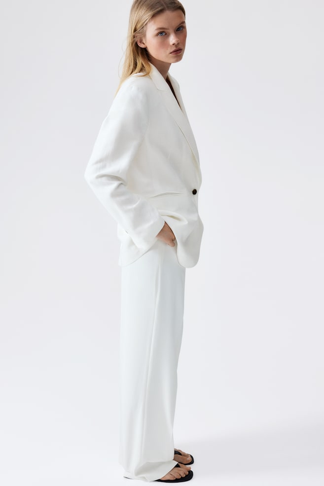 

Блейзер из льняной смеси H&M, белый