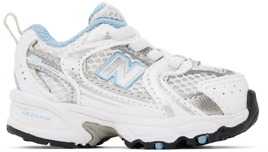 

Детские белые кроссовки Bungee 530 New Balance
