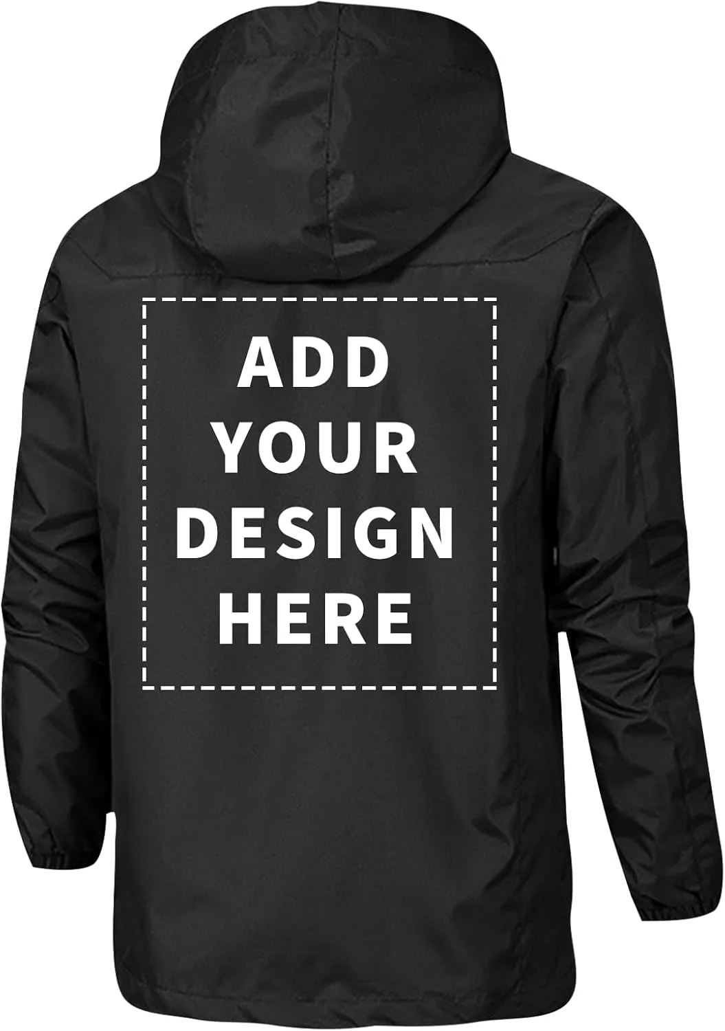 Куртка с капюшоном Custom Tactical Softshell WindBreaker Waterproof Work Uniform с нанесением логотипа Generic, черный — фото 2