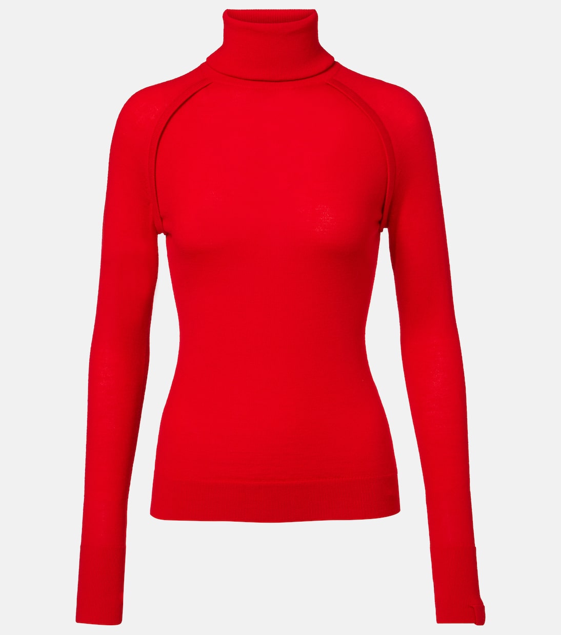 

Шерстяной водолазный свитер Victoria Beckham, Bright Rose