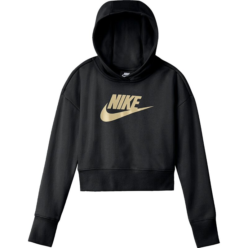 

Club ft crop hoodie hbr Nike, черный