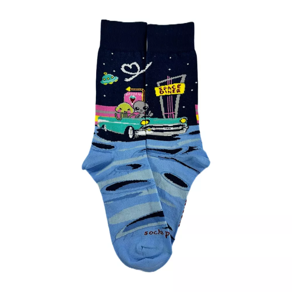 

Носки Alien Dinner Date (женские размеры, взрослые, средние) от Sock Panda