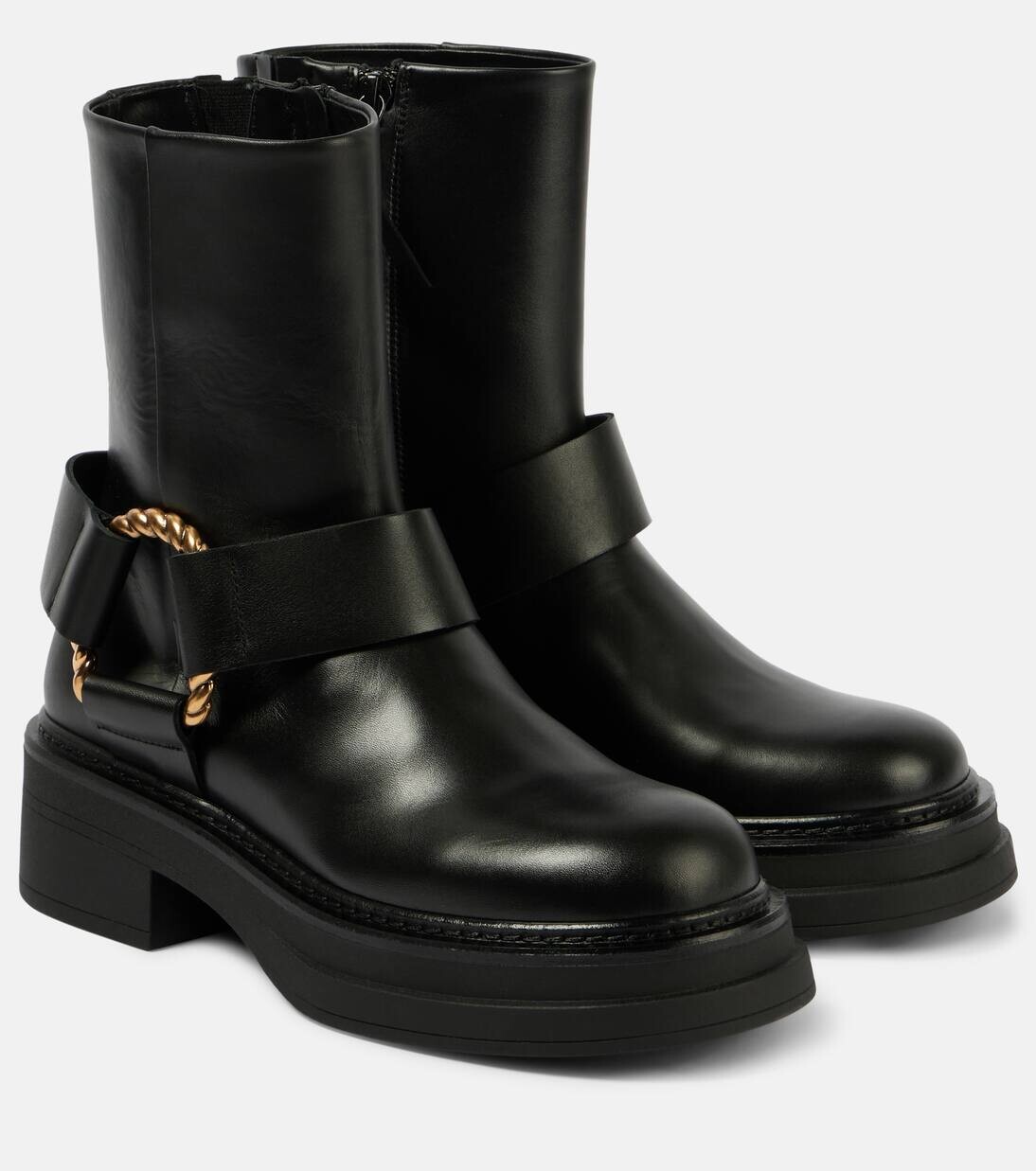 Кожаные военные ботинки Chic Sophistication Dorothee Schumacher, черный