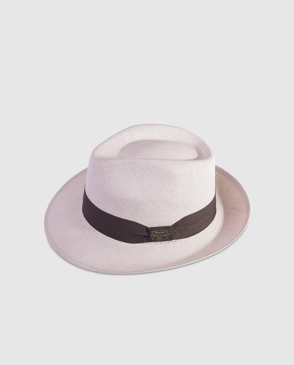 

Панамская мужская шляпа бежевого цвета Panamania Hats, белый
