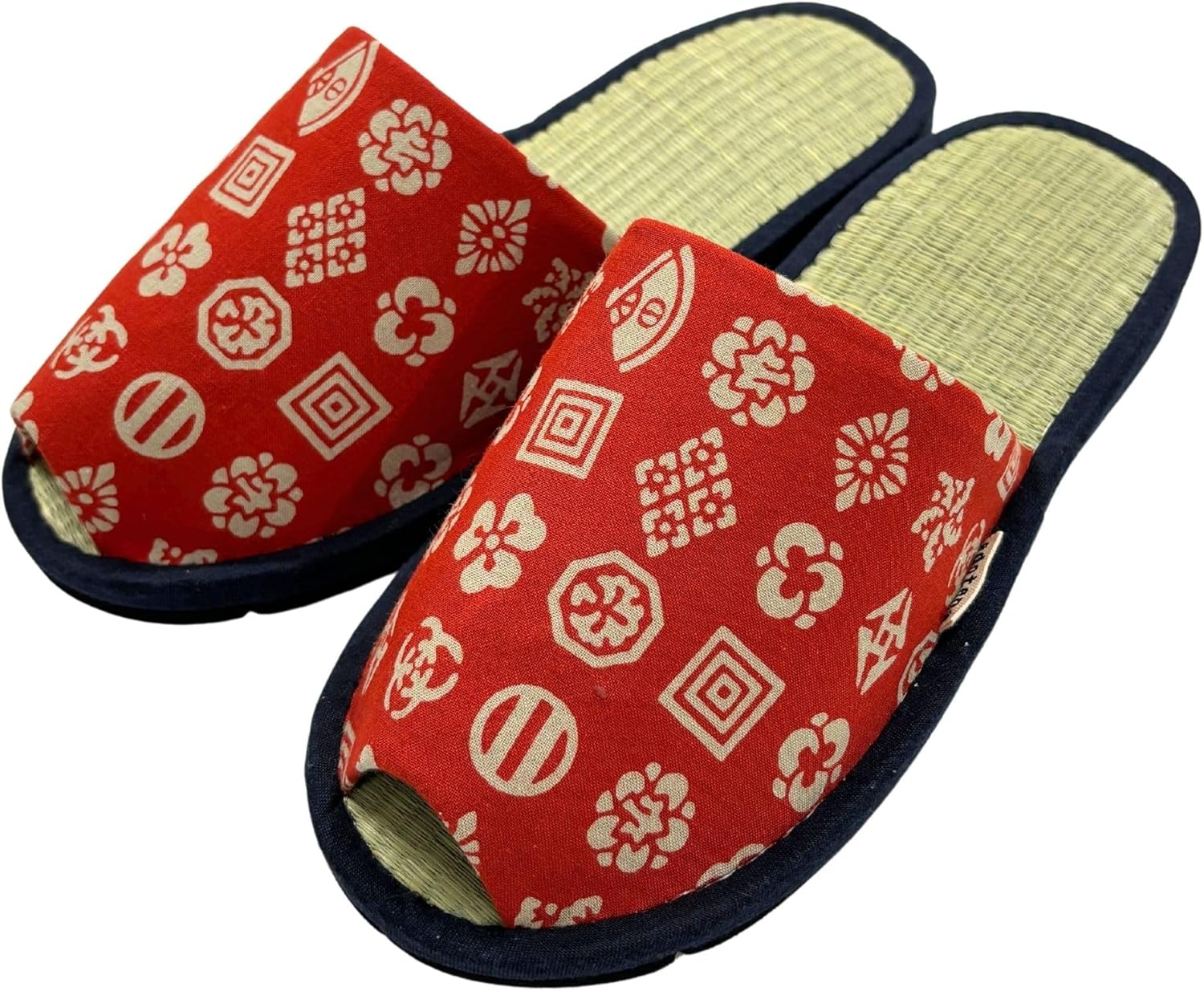 

Домашние тапочки с открытым носком для женщин и мужчин, обувь для дома, тапочки для спальни IGUSA Edoten, красный