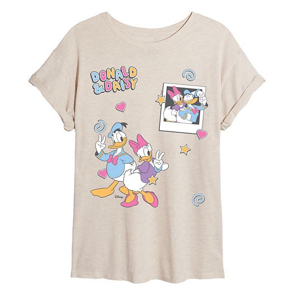 

Футболка Juniors Donald & Daisy Duck collage vintage oversized Disney, Beige