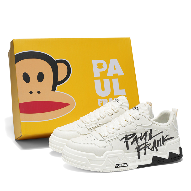

PAUL FRANK Скользоустойчивые противоскользящие утепленные низкие скейтерские кроссовки мужские - черные, цвет Black