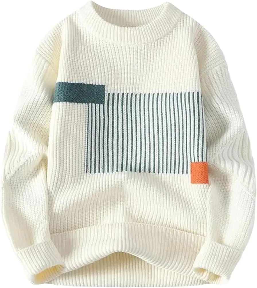 

Мужской вязаный свитер с воротником стойкой