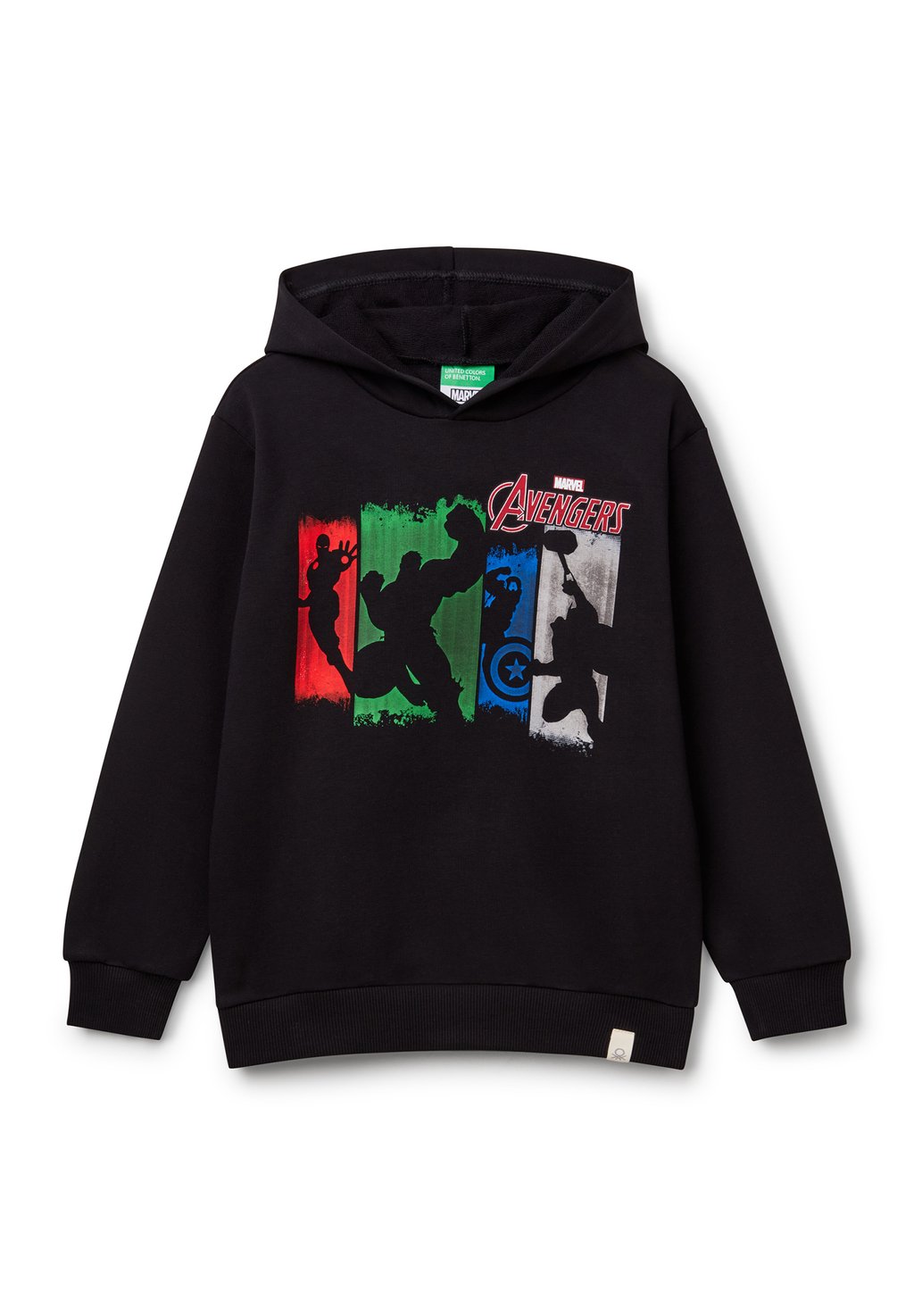 

Толстовка AVENGERS MARVEL con cappuccio United Colors of Benetton, черный
